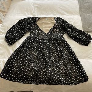 Aritzia Black Baby Doll Dress